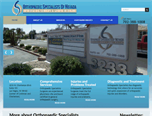 Tablet Screenshot of orthopaedicspecialists.org